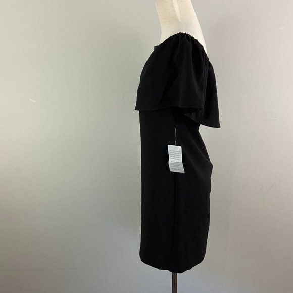NWT CHARLES HENRY Off The Shoulder Black Dress (XS)‎ - Picture 8 of 13